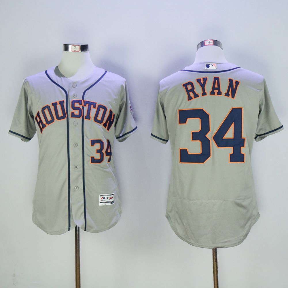 Men Houston Astros 34 Ryan Grey MLB Jerseys